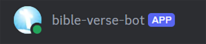 Bible Verse Bot - Discord Application